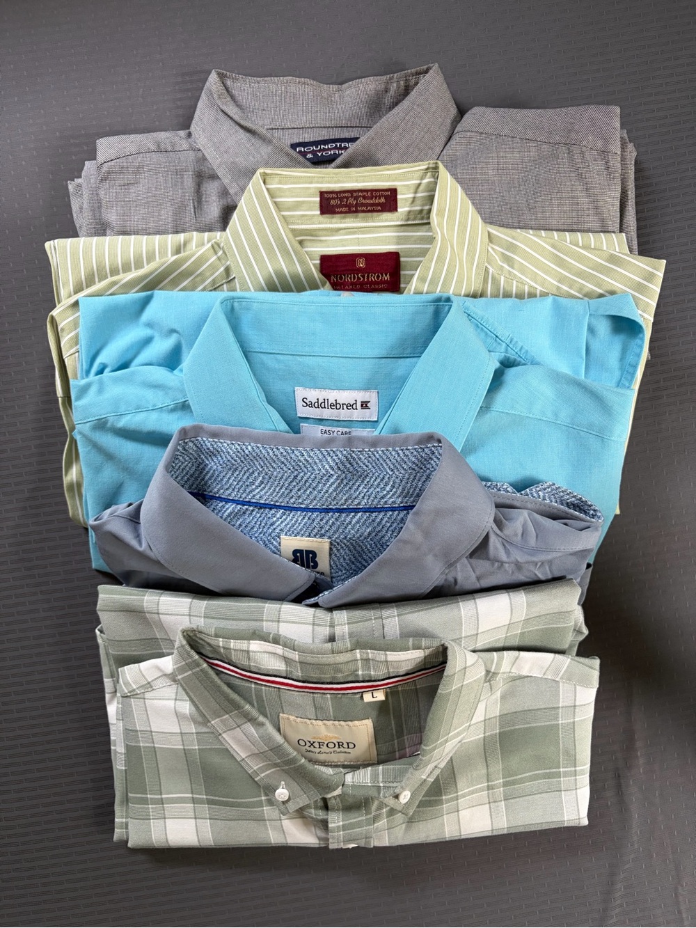 Lot of five dress shirts